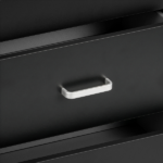3-Drawer Chest with Textured Finish Drawer Dresser 22.05*12.99*25.98in Black - Image 11