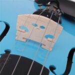 4/4 Acoustic Violin Case Bow Rosin Sky Blue - Image 9
