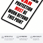 CIFbuy EYE EAR PROTECTION Metal Sign 8x12in, Outdoor Wall Art, Full Color 2D Flat Unframed Metal Plaque, Flat Unframed Metal Plaque, 20x30cm Dec SigikTok, SigikTok, r 2D Flat Unframed Metal Plaque Self-rpckup LogiopDecFull - Image 5
