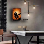 CIFbuy Halloween Link Silhouette Metal Sign 8x12 Inch, Sturdy 2D Flat Plaque, Spooky Wall Decor For Bedroom Bar Home Party, Single Piec TikTok, TikTok, e, Self-pickup Logiopics - Image 4