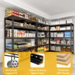 72" H Garage Shelving Heavy Duty 1500 LBS 5 Tier Storage Shelves Adjustable Shelf Rack for Garage Pantry Closet 36" W x 16" D x 72" H(Shipment from Walmart) - Image 3