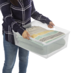 (2 pack) Wide 3 Drawer Tower, Plastic Storage Organizer with Removable Clear Bins, Easy to Assemble - No Tools Needed, Black (Shipment from Walmart) - Image 3
