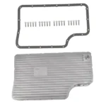 Heavy Duty 6R140 Transmission Deep Pan Fit for Ford F250/F350 11-19 Aluminum Silver - Image 3