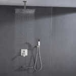 Shower system combo with hand shower, 16 inch shower head and tub spout - Image 12