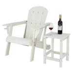 36*36*47cm Single Layer Square HDPE Side Table White - Image 12