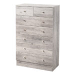 Modern Simple 7-Drawer Dresser Gray - Image 4