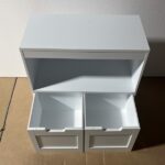 Book Organizer, toy Storage Cabinet Organizer, White - Image 10