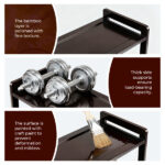 26.8*9.84*35.4in 6-Tier Flat Bamboo Shoe Rack, Coffee Color - Image 8