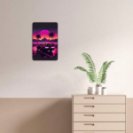 CIFbuy Retro Synthwave Car Sunset Metal Tin Sign, Vaporwave Unframed Wall Art, 8x12 Inch Man Cave Home Decor Poster, Man Cave Home Decor Poster, 20x30cm MikTok, MikTok, Inch Man Cave Home Decor Poster Self- Vckup LogiopcmArt - Image 3