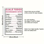 CIFbuy Spanish Motivational Quote Metal Wall Sign Ojalá Todos Hicieramos Esto Retro Tin Wall Decor (TikTok, temu pick-up service) - Image 3