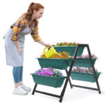 Raised Garden Planter Bed, Tiered Planter Stand with 5 Boxes, Vertical Raised Garden Bed for Herbs, Flowers, or Vegetables in Patio Balcony Indoor Outdoor - Image 18