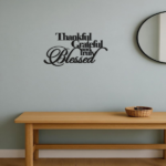CIFbuy™ Elegant "Thankful Grateful Blessed" Metal Art - Inspirational Wall Decor for Home Office Bedroom Living Room, Sentimental Gift with Motiva(TikTok/temu self-pickup orders) - Image 2