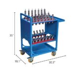 Tool Cart 40 Taper Tool Holder CNC Tool Cart CAT40 tool trolley BT40 Service Carts CNC machine tool service cart (CAT40 35 Capacity) - Image 4