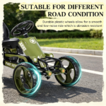 Green Adjustable Seat Pedal Go Kart – Kids Ride On for Outdoor Lawn Activity 3-6 Year Old - Image 7