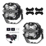 3.5 in/5 in/7 inch LED Work Light Pods Spot Beam Fog Lamp Offroad Driving w/DRL - Image 6
