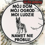 CIFbuy German Shepherd Warning Sign 8x8 Inch Vintage Decorative Plaque, My Home My Garden My Family 2D Flat Round Yard Art For Fence Pa TikTok, TikTok, Home My Garden Self-pickup Logiopics - Image 5