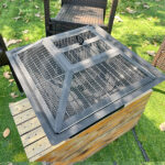 Modernisation Square BBQ Grill Outdoor Heater Garden Outdoor Fireplace Portable Fire Pit Contracted Barbecue Brazier Wood Stove - Image 10