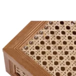 Oblong Rattan and Wood Decorative Tabletop Box - Image 4