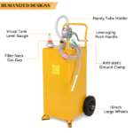30 Gallon Gas Caddy Tank Storage Drum Gasoline Diesel Fuel Transfer Bright Yellow JGC30 RAL1003 - Image 10