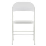 Old Code 33292149 4pcs Elegant Foldable Iron & PVC Chairs for Convention & Exhibition White - Image 22