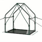 36" x 36" x 43" Mini Outdoor Greenhouse with Detachable PE Bottom Mat, Heavy‑Duty Metal Frame Small Grow Tent with Wind Ropes & Ground Stakes for Garden Balcony Patio - Image 2
