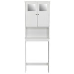 Double Doors Bathroom Cabinet White - Image 8
