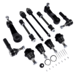 12Pcs Front Ball Joints Tie Rods Sway Bars Kit Fit for Chevy Silverado GMC Sierra 1500HD 2500 2500HD 3500 3500HD 2001-2010 K80631 K6654 K6535 ES3488 ES3609 - Image 2