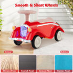 Kids Ride On Sliding Car, Foot-to-Floor Toy with LED Lights & Horn (Red 19-36 Months) - Image 10