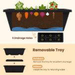 5-Tier Vertical Raised Garden Bed with Removable Planter Boxes & Drip Trays - Image 5