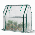 Mini Greenhouse with PE Cover, Indoor Outdoor Plant Gardening Green House for Garden Backyard, 36*18*33in, White - Image 18