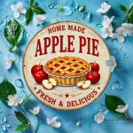CIFbuy Vintage Homemade Apple Pie 2D Flat Metal Sign 8x8Inch Rustic Iron Wall Art, Retro Round Delicious Apple Themed Cozy Home Decor S TikTok, TikTok, or S Self-pickup Logiopics - Image 8