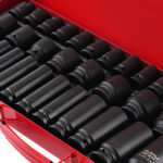 35PCS 1/2" Deep Impact Socket Set Drive 6 Point Metric Garage Tool 8 - 32mm - Image 3
