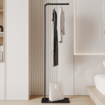 Clothing Rack, Golden Metal Freestanding Heavy Duty Clothes Rack with Marble Base, Multipurpose Garment Hanger for Bedroom, Hat, Scarf, Jacket - Image 12