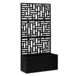 [Same Code 96402386 14765806]Metal Garden Bed with Trellis, 70 Inch Height Metal Planter Box with Trellis, Garden Box for Climbing Plants Vegetable, Metal Garden Bed with Drainage Holes, Black - Image 3