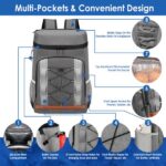Cooler Backpack 36 Can Leakproof Insulated Cooler Backpack with 25L/6.6Gal for Picnic Camping Beach Hiking Fishing Travel - Image 5