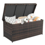 Simple And Practical Outdoor Deck Box Storage Box Brown Gradient - Image 3