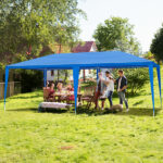 Same Code 46477147 10'x20' Outdoor Party Tent with 6 Removable Sidewalls, Waterproof Canopy Patio Wedding Gazebo, Blue - Image 20