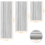 Three-piece kitchen rug set, non-slip and washable, abstract pattern kitchen hallway rug, soft and comfortable, suitable for sinks, floors, entrances, hallways and bathrooms. - Image 3