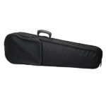 Durable Cloth Fluff Triangle Shape Case with Beige Lining for 4/4 Violin Black - Image 3