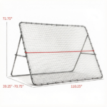 Adjustable Foldable Soccer Rebounder Net Multi-Sport Training Bounce Back Goal 8.5' X 6.5' for Soccer Practice And Training - Image 3