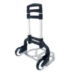 Portable Folding Collapsible Aluminum Cart Dolly Push Truck Trolley Black - Image 13