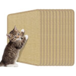 16 x 12 Inch Natural 6-Piece Cat Scratching Mats, Sisal Material Anti-Slip Latex Backing Furniture Protector - Image 10