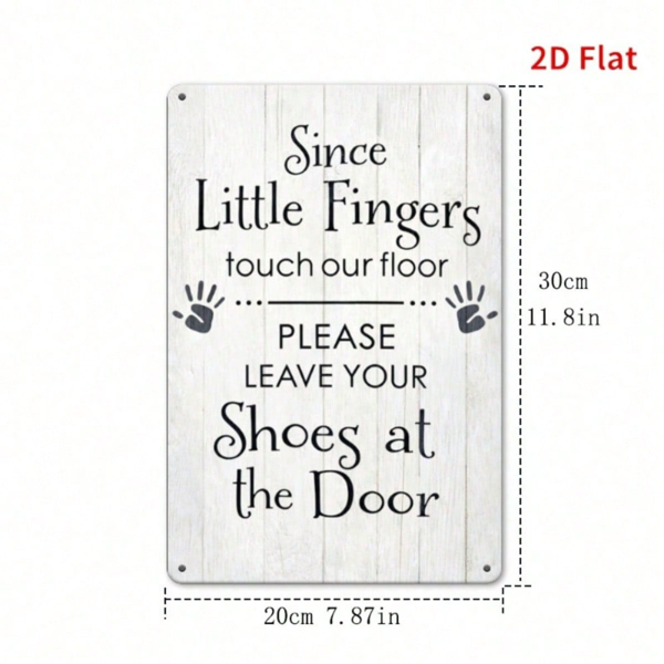 0d082e48-a0ef-454c-99f8-56d15e4e688f.png CIFbuy Hand Gesture Reminder Iron Metal Sign, Funny Vintage Wall Art Decor, 2D Flat Printed Hanging Plaque, Home Restaurant Decor 31x21 TikTok, TikTok, Flat Printed Hanging Plaque Self-pickup Logiopics - Image 1