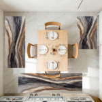 Three-piece kitchen rug set, non-slip and washable, abstract pattern kitchen hallway rug, soft and comfortable, suitable for sinks, floors, entrances, hallways and bathrooms. - Image 10