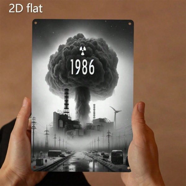 0d0cca81-a316-45ce-b6b4-9c17543aa1ed.png CIFbuy 1986 Chernobyl Nuclear Explosion Metal Sign, Resistant Tin Wall Art, 2D Flat Plaque With Pre-Drilled Holes ikTok, ikTok, Self-n ckup Logiopesall - Image 1