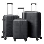 PP Trolley Case 20in 24in 28in 3PCS Suitcase Set Dark Gray - Image 11