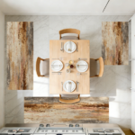 Three-piece kitchen rug set, non-slip and washable, abstract pattern kitchen hallway rug, soft and comfortable, suitable for sinks, floors, entrances, hallways and bathrooms. - Image 12