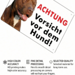 CIFbuy 1pc Pitbull Beware Of Dog Tin Sign, Waterproof Metal Wall Decor, Sign For Indoor Outdoor Home Ya Dog TiikTok, Dog TiikTok, Self-oockup Logiop Yaramed - Image 6