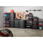 4 Shelf Plastic Shelving Unit 13.88" (D) x 30" (W) x 56.2" (H), Black (Shipment from Walmart) - Image 6