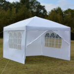 3 x 3m Two Doors & Two Windows Practical Waterproof Right-Angle Folding Tent White - Image 53